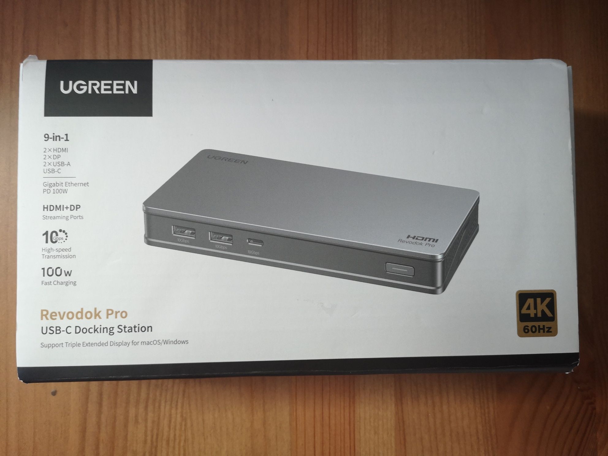 UGREEN 9 in 1 stacja dokująca usb typu C z 2 portami HDMI i 2 DP