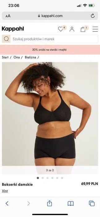 Stanik bez wysciótki z kolekcji XInt 2xl