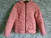 Jesienno-zimowa kurtka dziewczęca rozmiar 176cm różowa