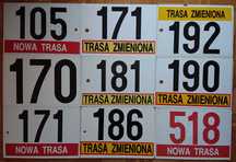 Tablice liniowe autobusowe czołowe MZA ZTM Warszawa