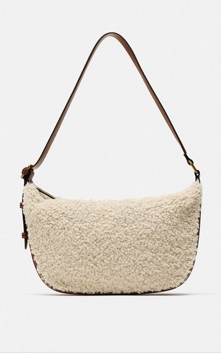 Сумка з овчини zara