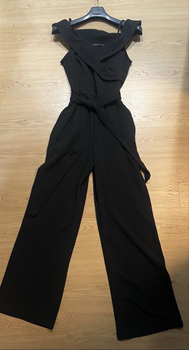 Elegancki czarny kombinezon mohito