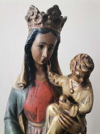 Figura Matki Boskiej z Dzieciątkiem Jezus z około 1850 roku