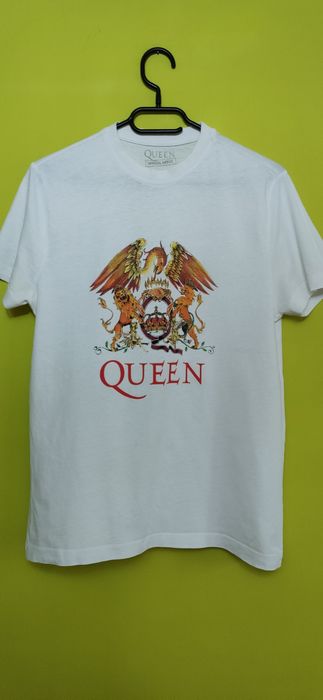Koszulka t-shirt legendy muzyki Queen logo z dużym z bawelny