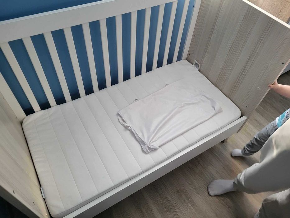 Łóżeczko dziecięce VOX 60x120 z materacem i akcesoriami