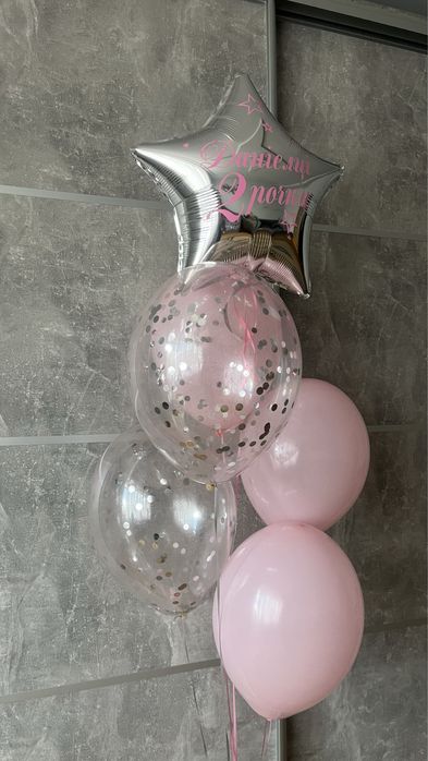 Гелієві кульки гелиевие шари коробки сюрприз , однотонні кульки