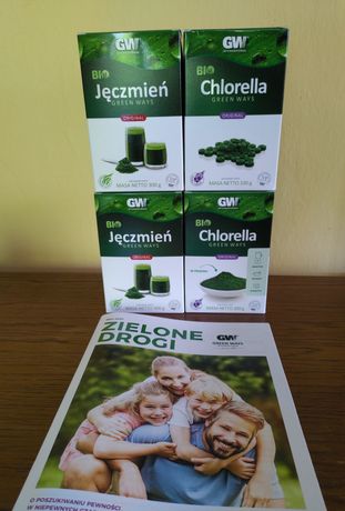 2x Jęczmień BIO + 2x Chlorella BIO Green Ways