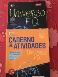 Manual e caderno atividades Universo FQ 8 ano