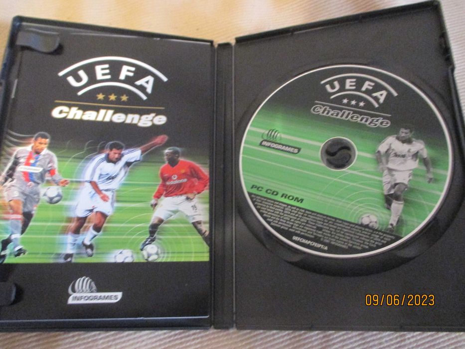 3 jogos para computador - UEFA challenge, FIFA 2001 e FIFA 2002