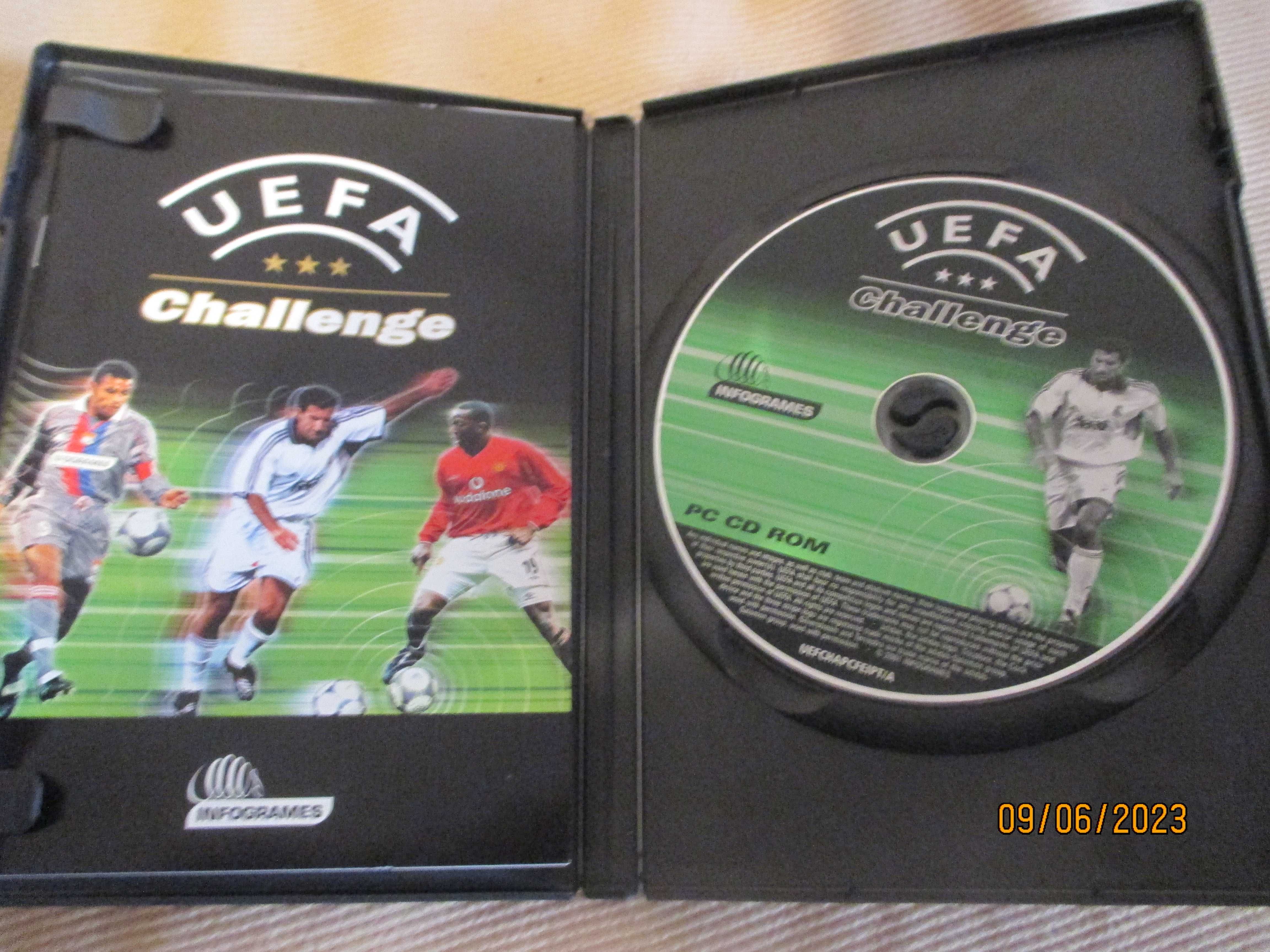 3 jogos para computador - UEFA challenge, FIFA 2001 e FIFA 2002