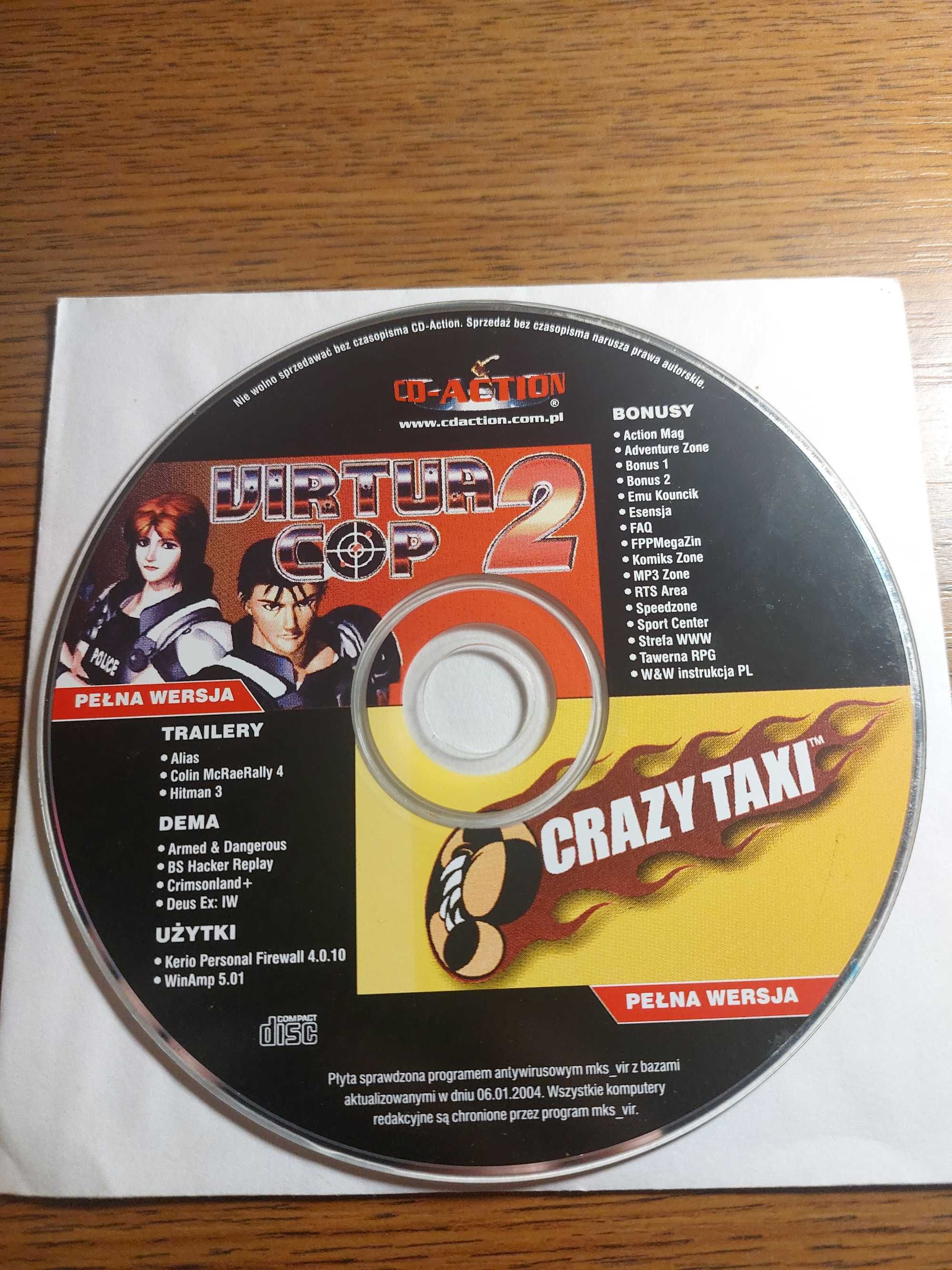 Cd-Action. Gry firmy Sega. Virtua Cop 2, Crazy Taxi