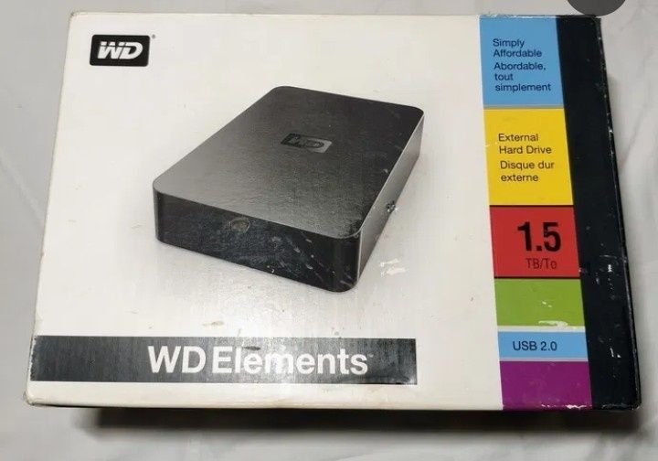 Wd elements desktop 1.5tb