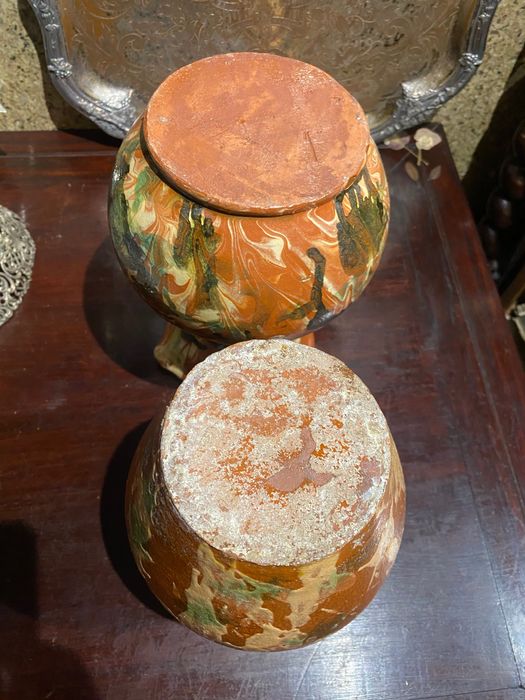 Grande Jarro em Barro do Redondo Antigo 23 centímetros