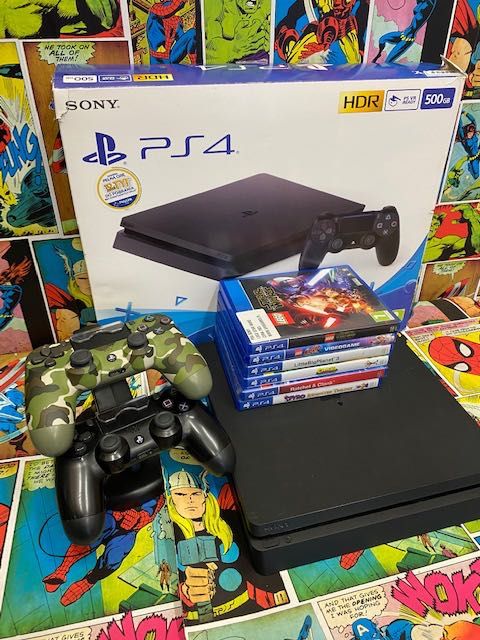 Sony Ps4 slim 1tb Gry dla dziecix6 Lego Crash Spyro Ratchet+1xPad Gw12