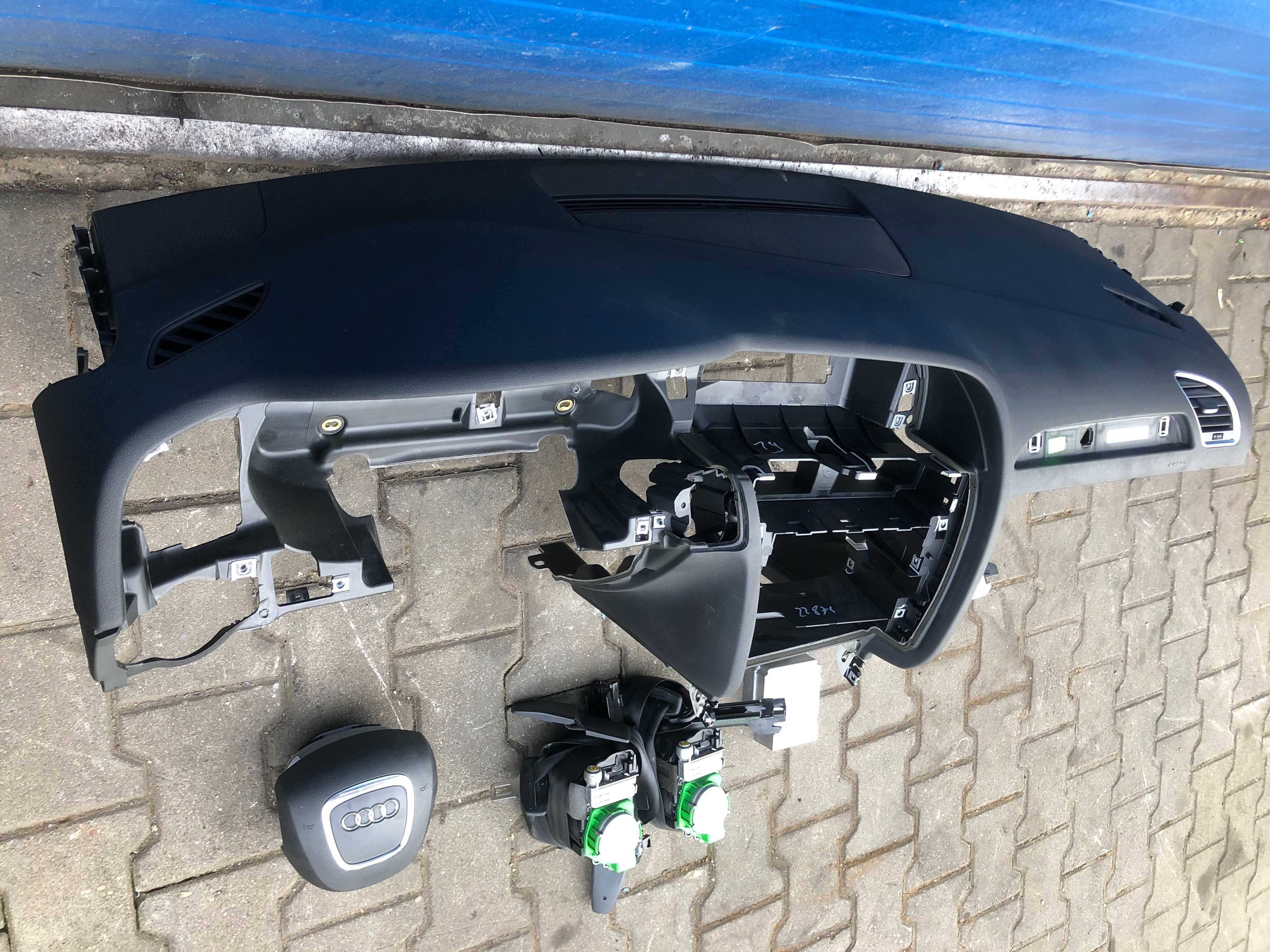 Konsola Deska AirBag Poduszka AUDI A4 S4 B8 Komplet Europa