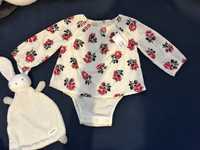 BabyGAP Body/sukieneczka Kwiatki 6-12 msc