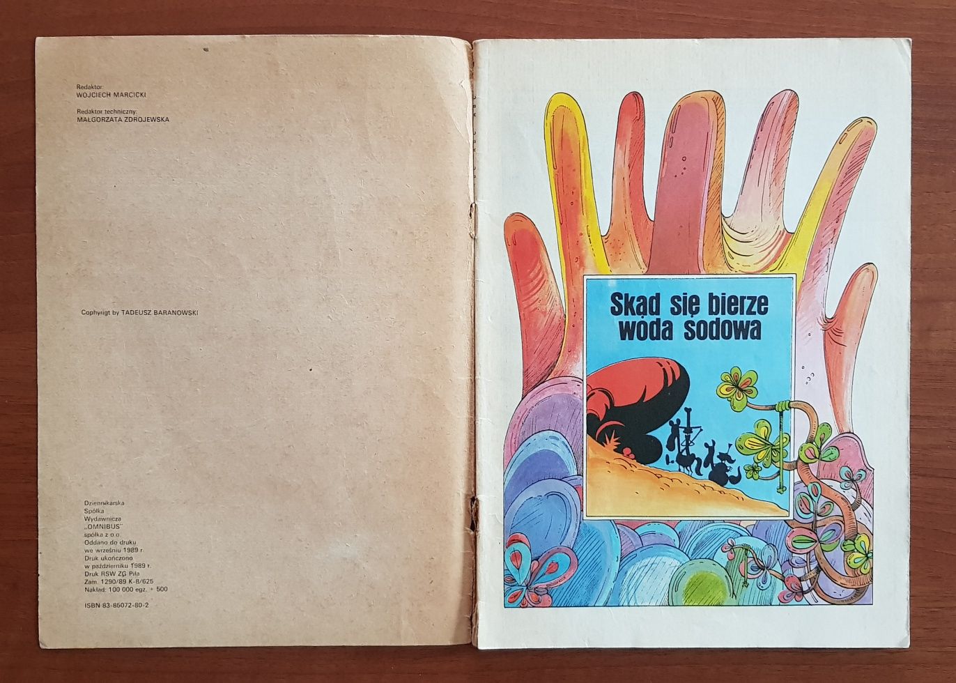 Skąd się bierze woda sodowa - wyd. Omnibus 1989r. - T.Baranowski