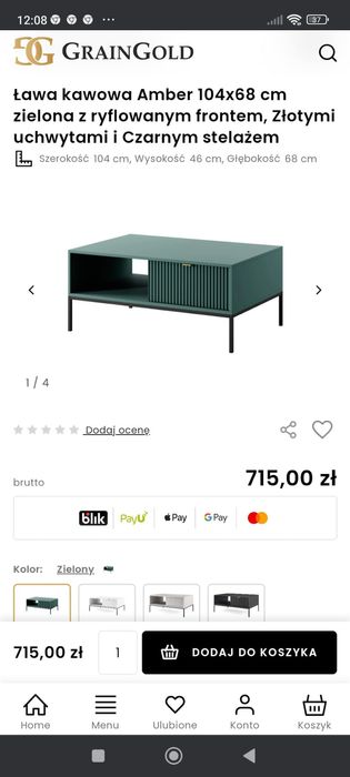 Komplet mebli ława kawowa szafka pod tv