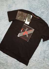 Nowe męskie koszulki Calvin Klein czarne s-xxl