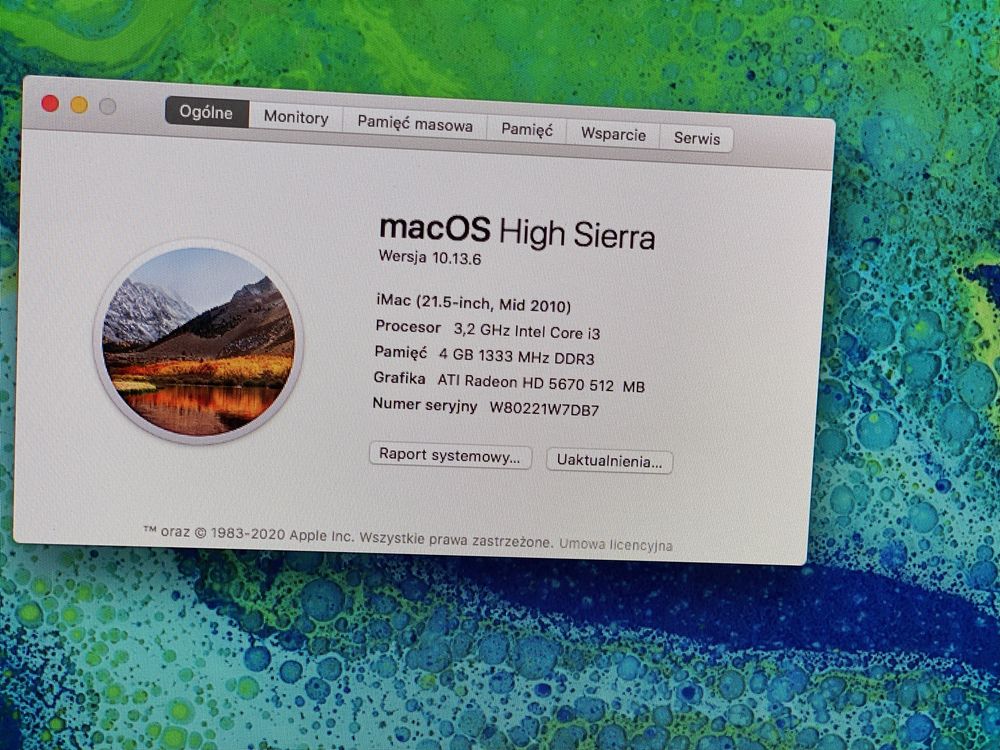 Imac i mac 21,5” i3 4gb