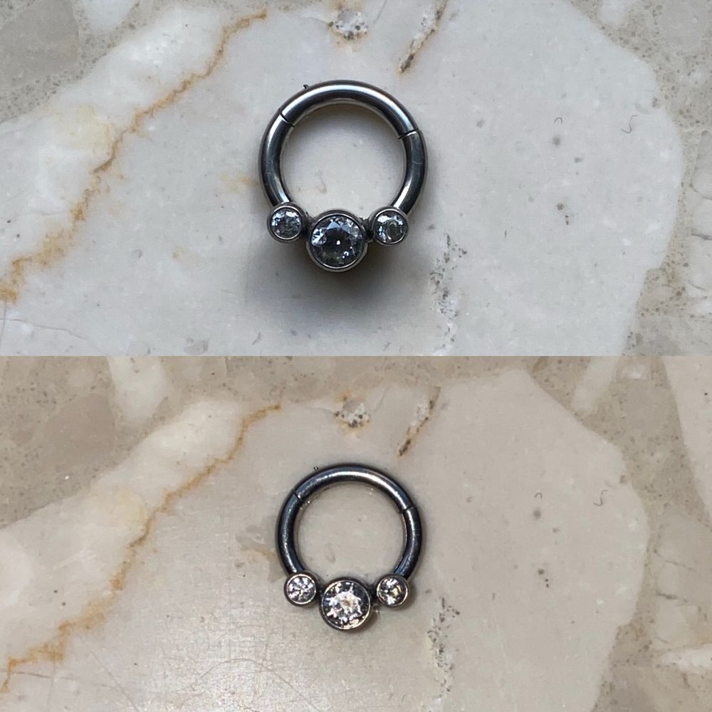 Unisex kolczyk 6 mm piercing 16G kółko segment ring Tytan