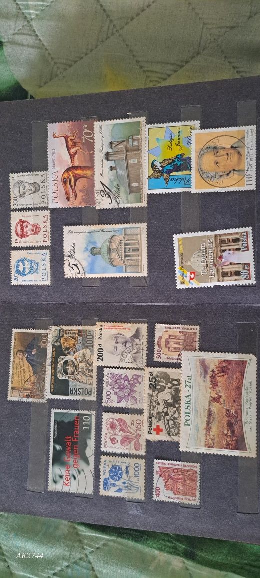 Klaser z kolekcją końskich znaczków