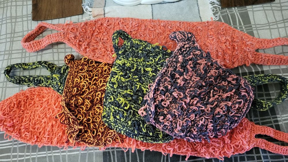 Мочалка зв'язана