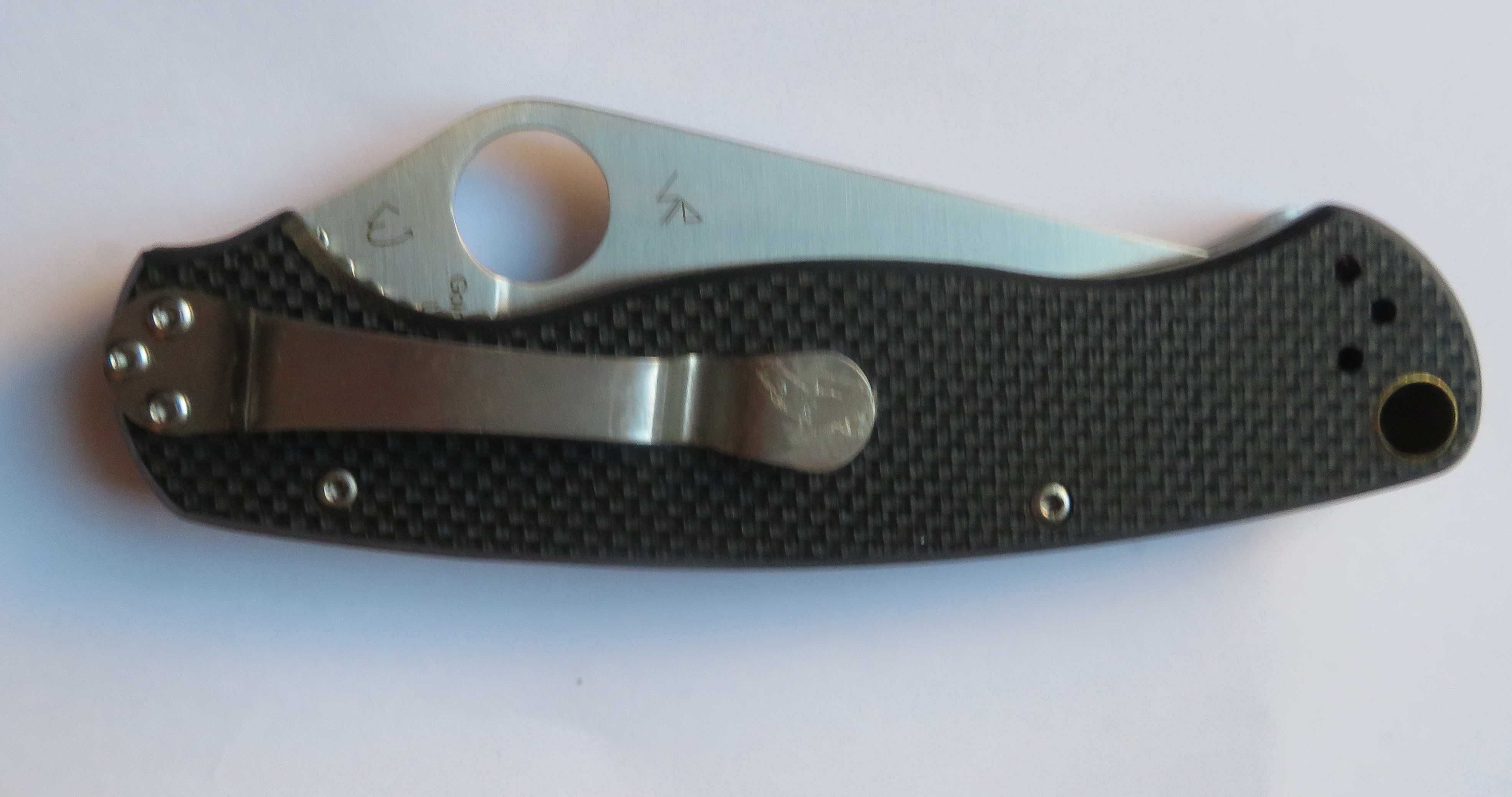 nóż folder spyderco Paramilitary czarny  ostrze combo