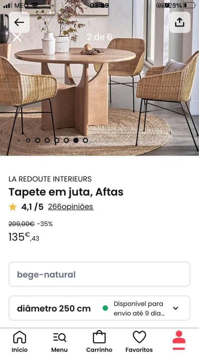 Tapete redondo da La Redoute