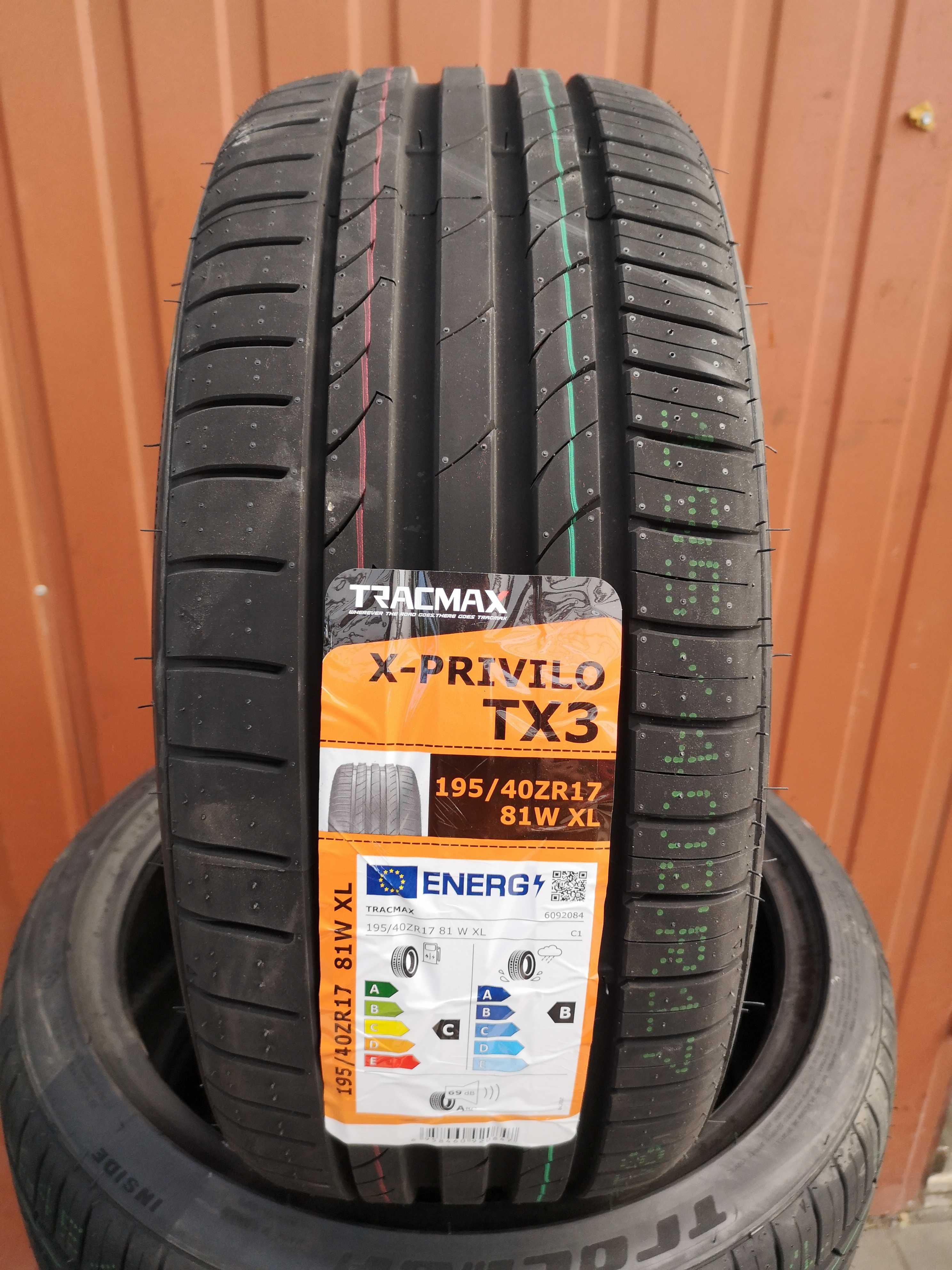 195/40 R17 81W XL Extra Load - Tracmax X-Privilo TX3 (2 sztuki) NOWE