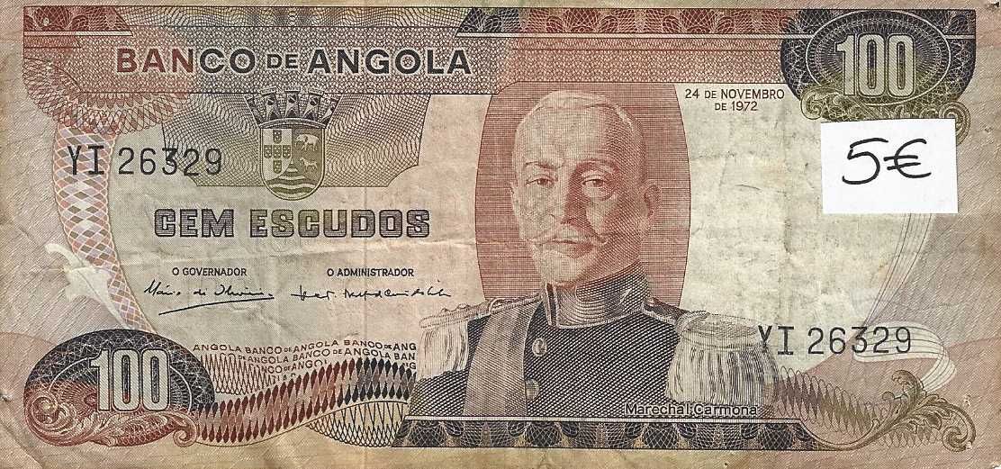 Notas antigas - Angola