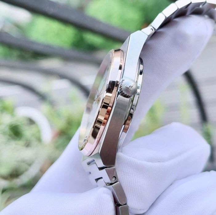 Tissot PRX Powermatic 80 40mm 04/2024 Dial Branco Bezel OURO ROSA PVD