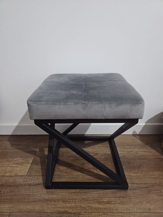 Pufa loft szara 3 sztuki 42x37x37cm zoa