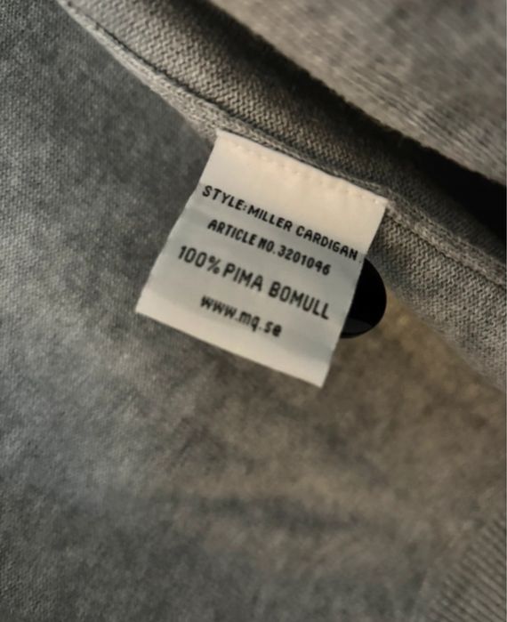 Kardigan sweter z guzikami szary Bläck