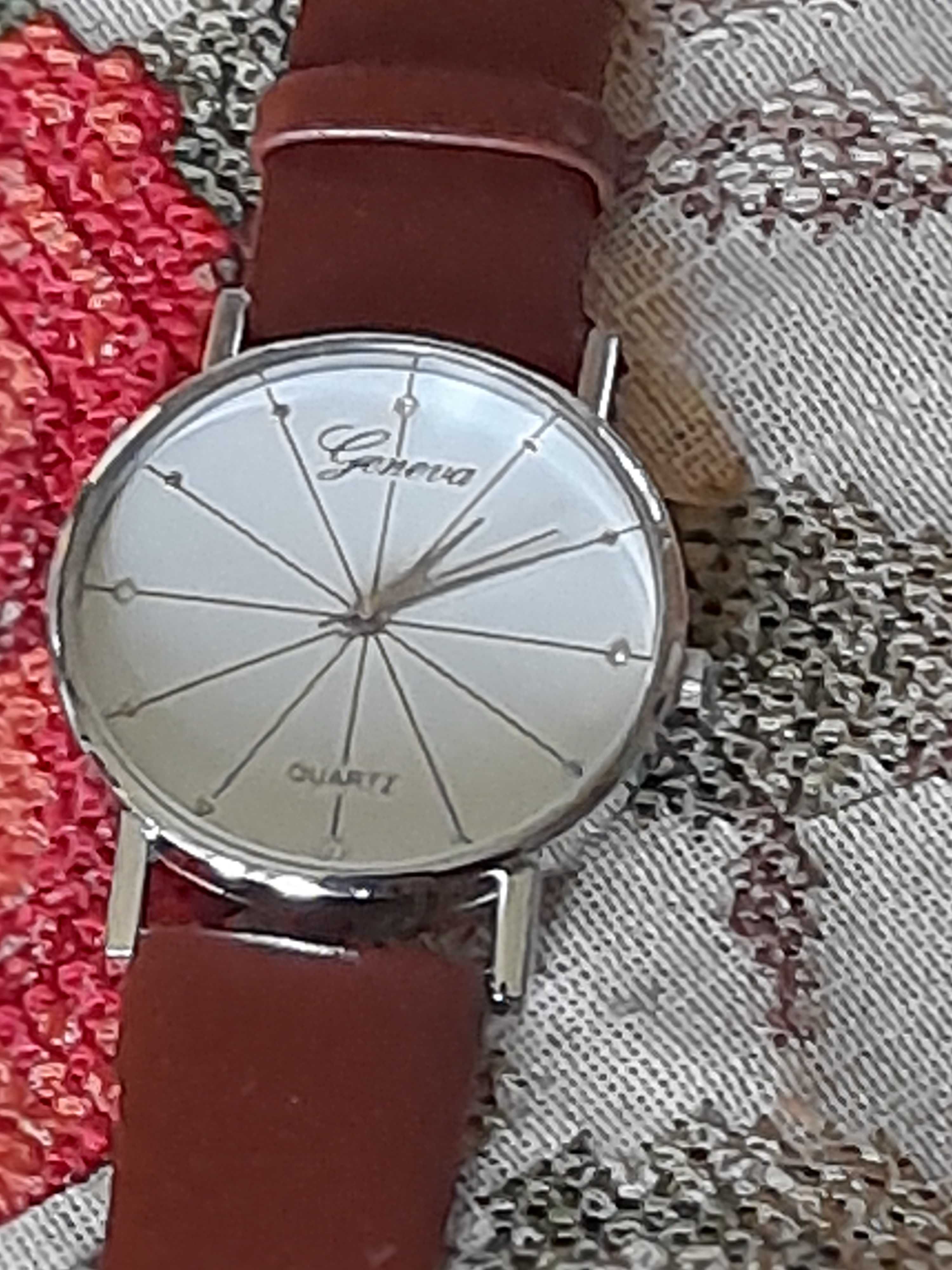 zegarek z 4 cyrkoniami unisex