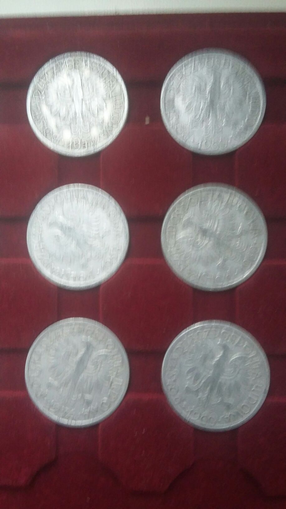 monety 2 złote aluminium różne roczniki