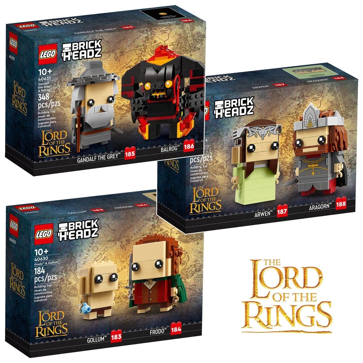 Lego 40632, 40631, 40630 Władca Pierścieni cała seria 3 zestawy Lotr!