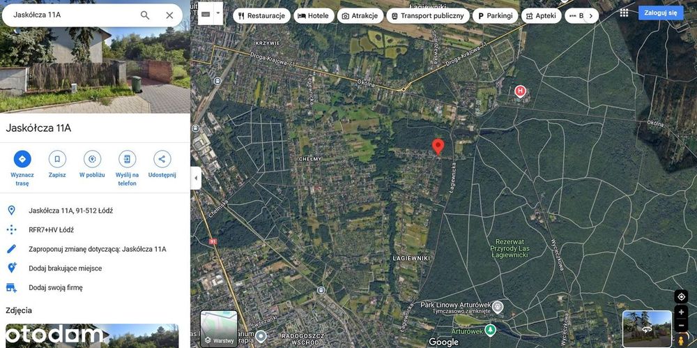 działka 1120m2 z warunkami zabudowy bezpośrednio w Lesie Łagiewnickim