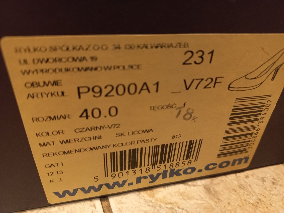 Buty ryłko rozm.40