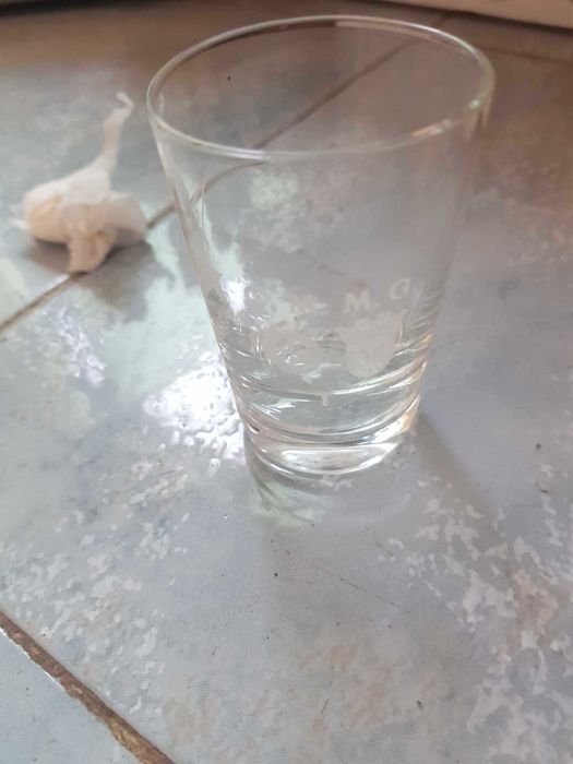 Conjunto completo de 11 copos medidas Crisal Marinha Grande anos 70