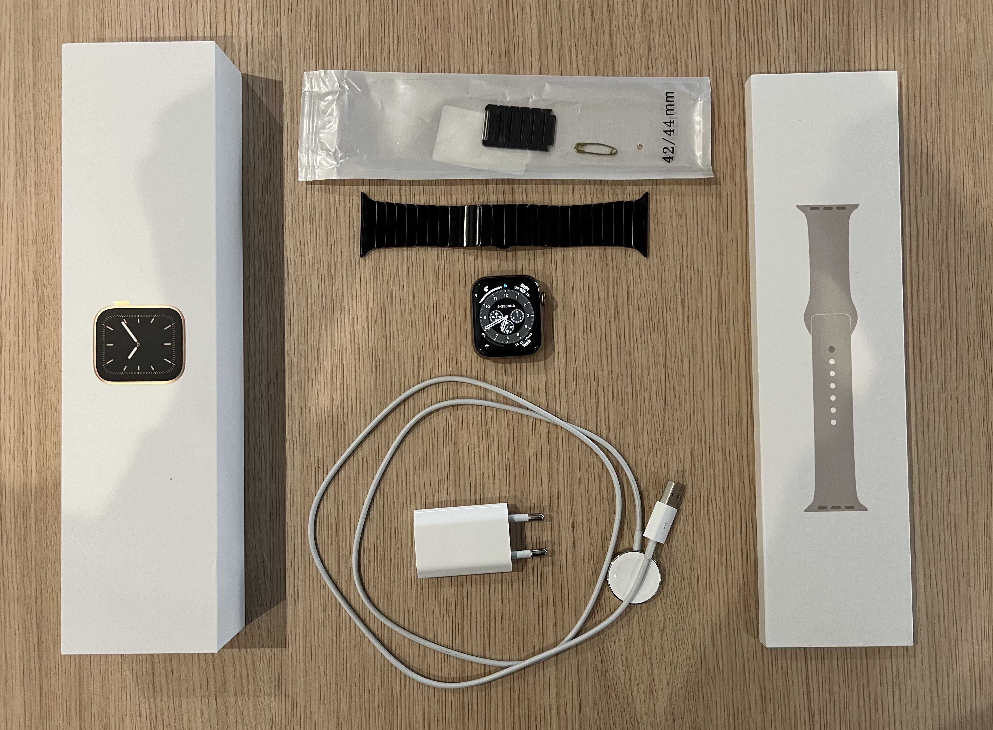 Apple Watch Series 5 44mm złoty stalowy