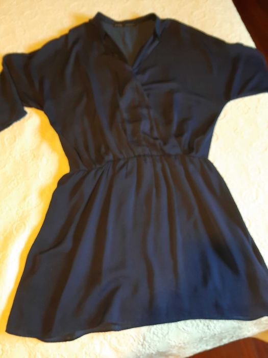 Vestido azul marinho Zara