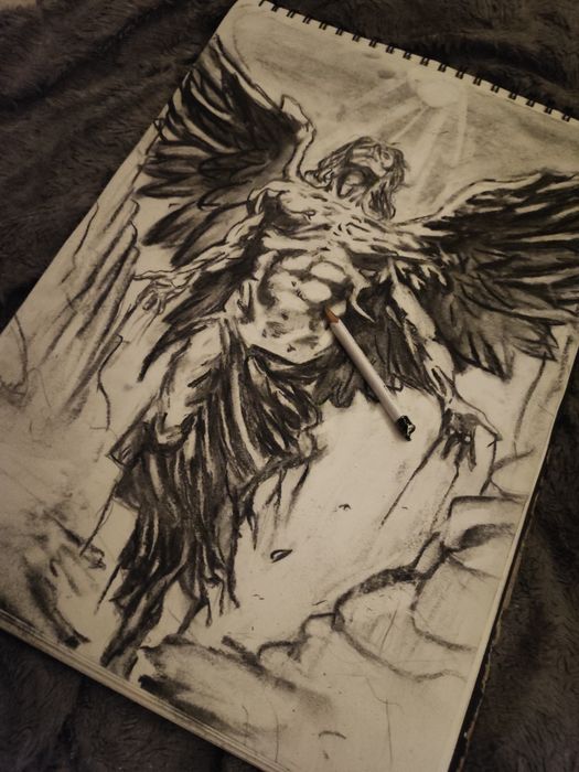 Rękodzieło " upadły anioł"