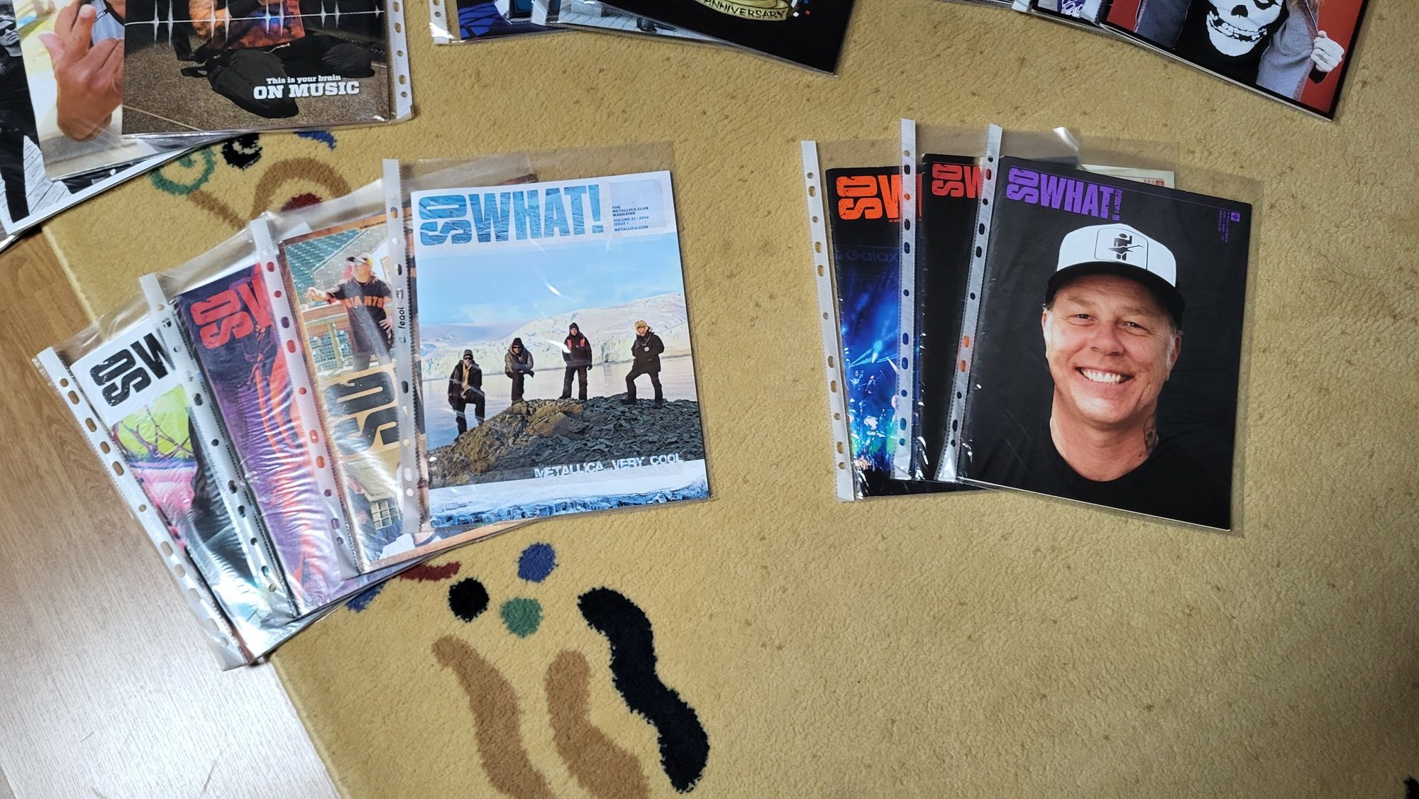 Lote de 31 revistas do clube de fans dos Metallica: So What!