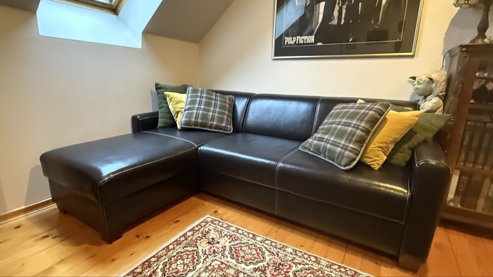 Narożna kanapa z dunkcją spania