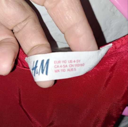 Czerwona sukienka H&M r 110