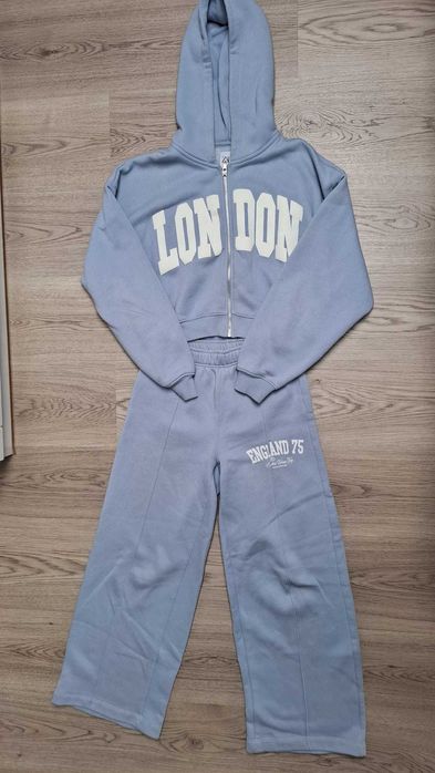 Komplet dresowy niebieski ZARA Dres ZARA