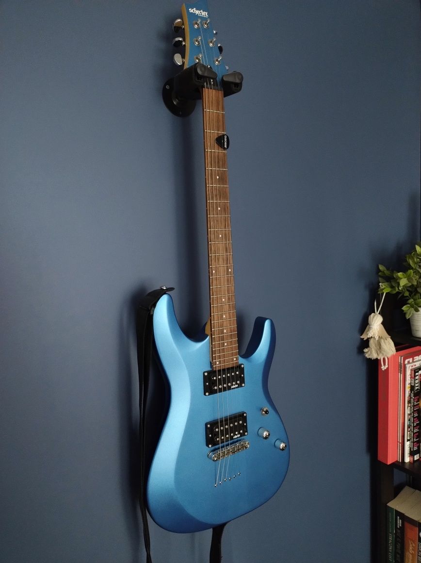 Schecter C-6 deluxe SMBL niebieska, jak nowa