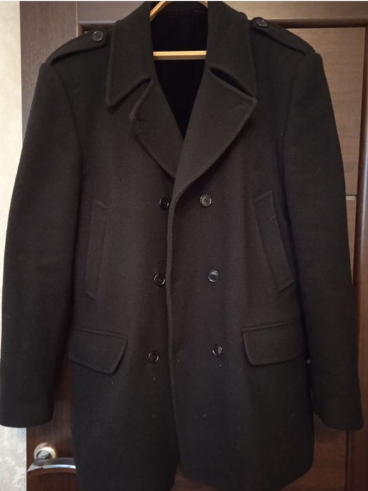 Мужское полупальто двубортное WorkMan  шерсть, кашемир