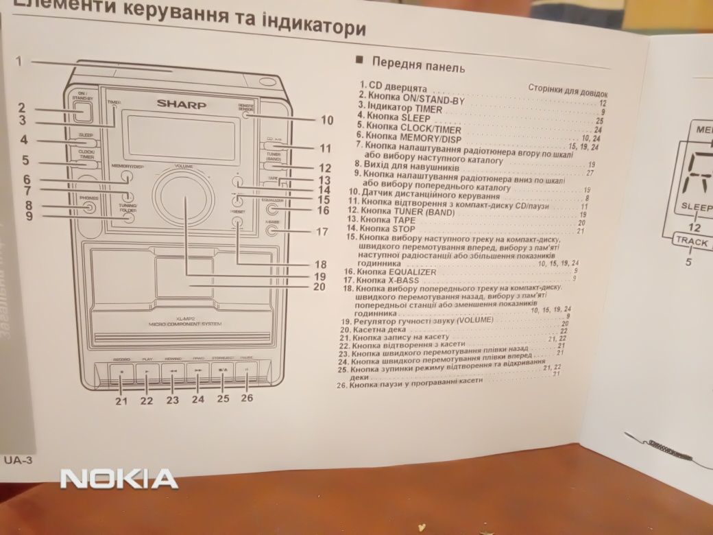 Продам музичний центртр, sharp xl-mp2h, б/у .